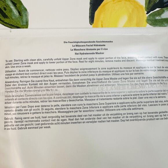 LA MER NEW The Hydrating Facial Mask Upper Zone + Lower Zone 2 PC Bundle Pack - Picture 6 of 8